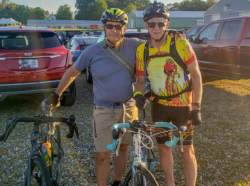 Me and Dan before the ride