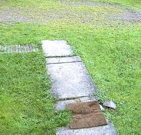 Before Photo This is the end of the sidewalk before I started