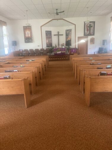 This is the Sanctuary Before the Renovation Started