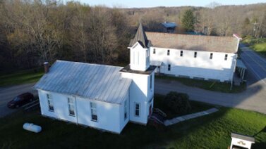 The Church and the Grange Building<br />Summer of 2024